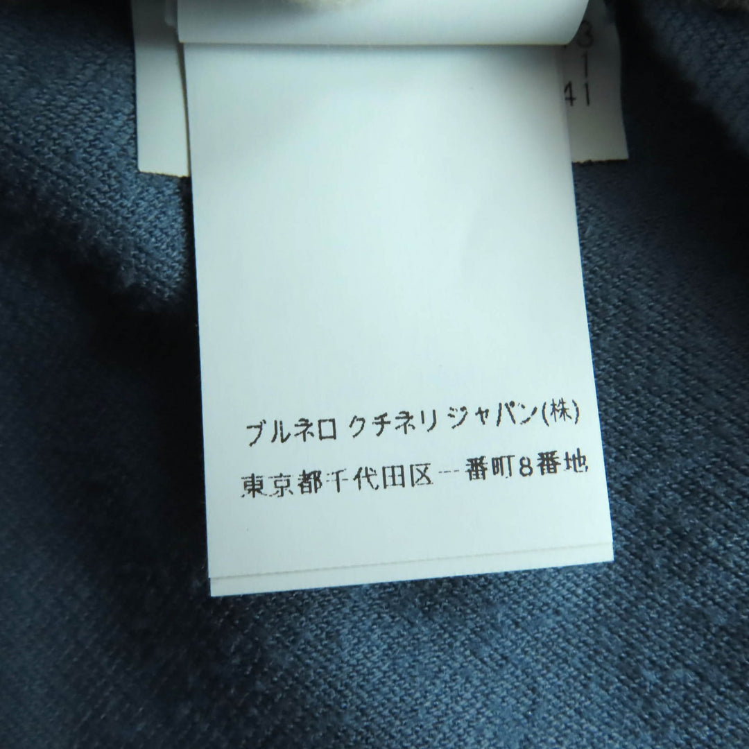 Excellent Brunello Cucinelli Pants Velor blue cotton Women 38 MA088P6477