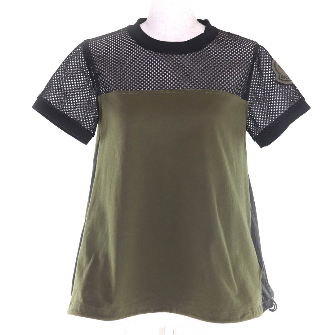 Great MONCLER Short sleeve T-shirt khaki cotton Women XS F10938C73400