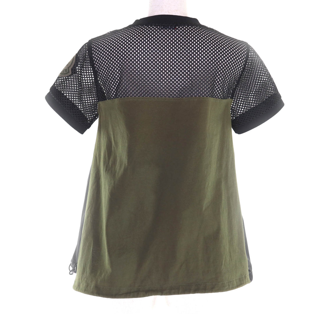 Great MONCLER Short sleeve T-shirt khaki cotton Women XS F10938C73400