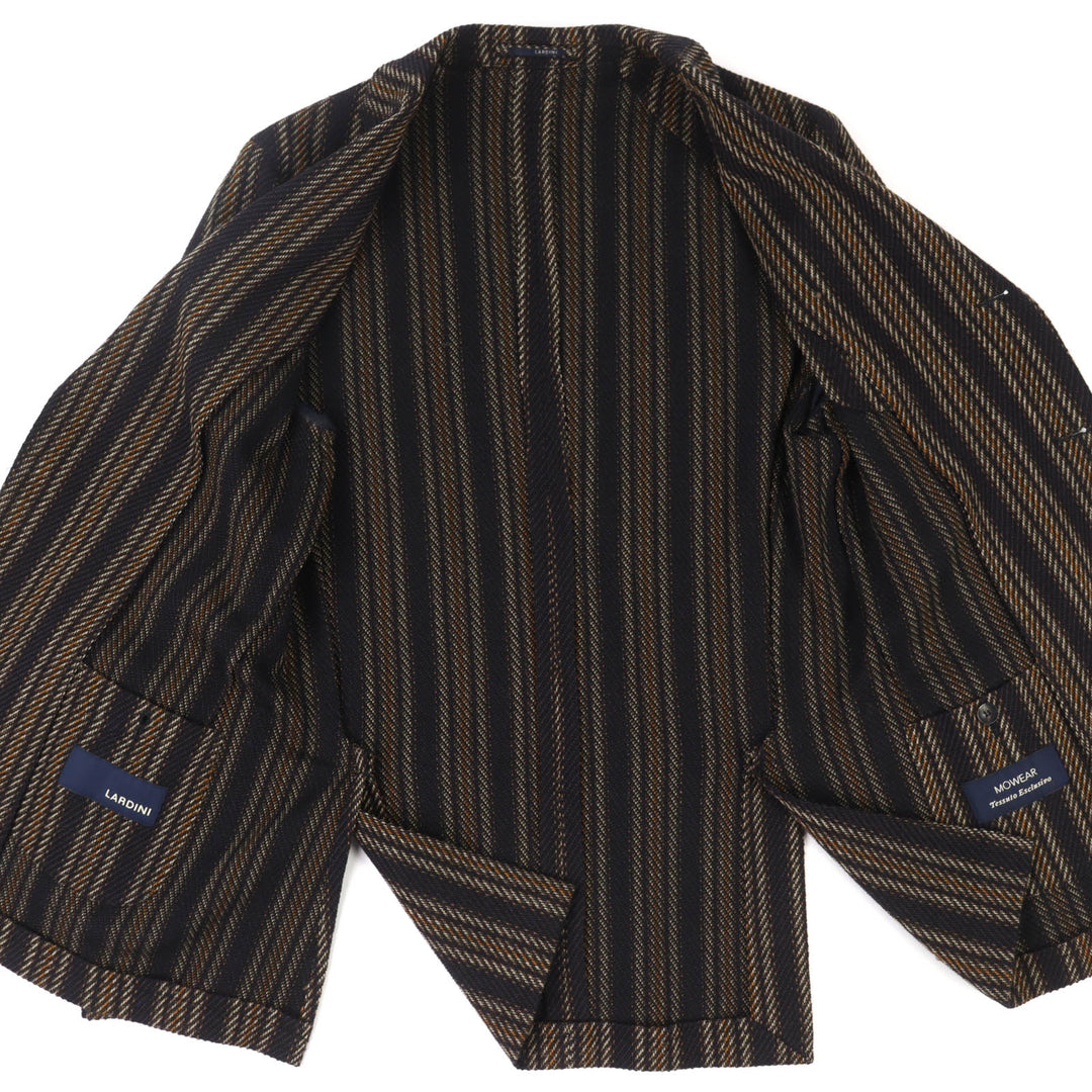 Excellent LARDINI tailored jacket MOWEAR Striped Single-Breasted 46 JU903AQ43