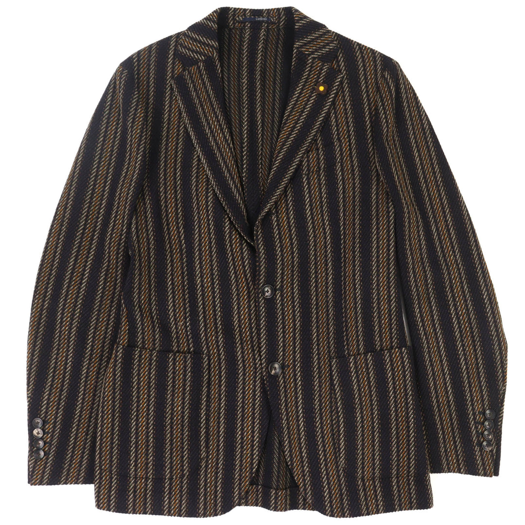 Excellent LARDINI tailored jacket MOWEAR Striped Single-Breasted 46 JU903AQ43