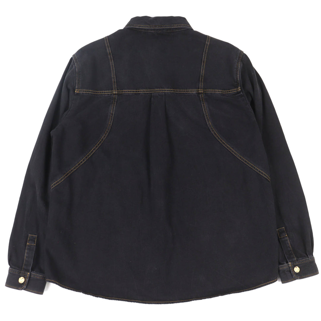 Great LOUIS VUITTON Denim work jacket with embroidered logo XXL