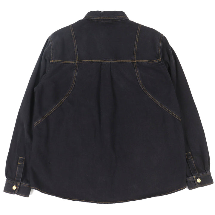 Great LOUIS VUITTON Denim work jacket with embroidered logo XXL