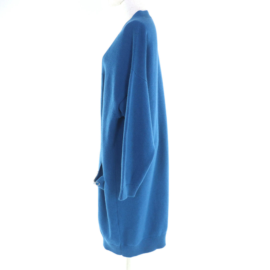 Great HERMES cardigan blue cashmere Women 38 2E2104D1