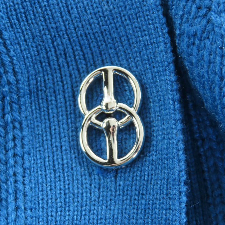 Great HERMES cardigan blue cashmere Women 38 2E2104D1