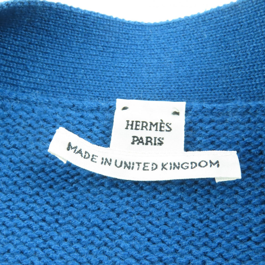 Great HERMES cardigan blue cashmere Women 38 2E2104D1