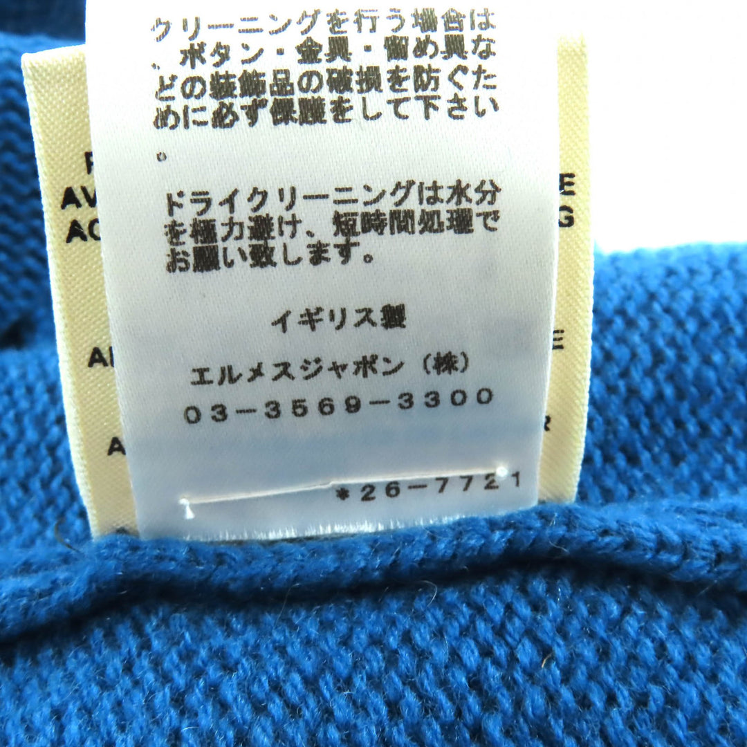 Great HERMES cardigan blue cashmere Women 38 2E2104D1