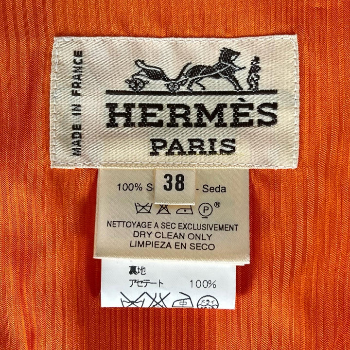 Excellent HERMES Best Total pattern print multicolor silk Women 38