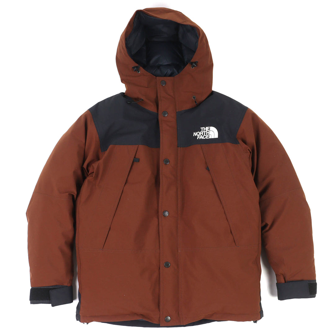 Great THE NORTH FACE Mountain Down Jacket GORE-TEX Brown M ND92237