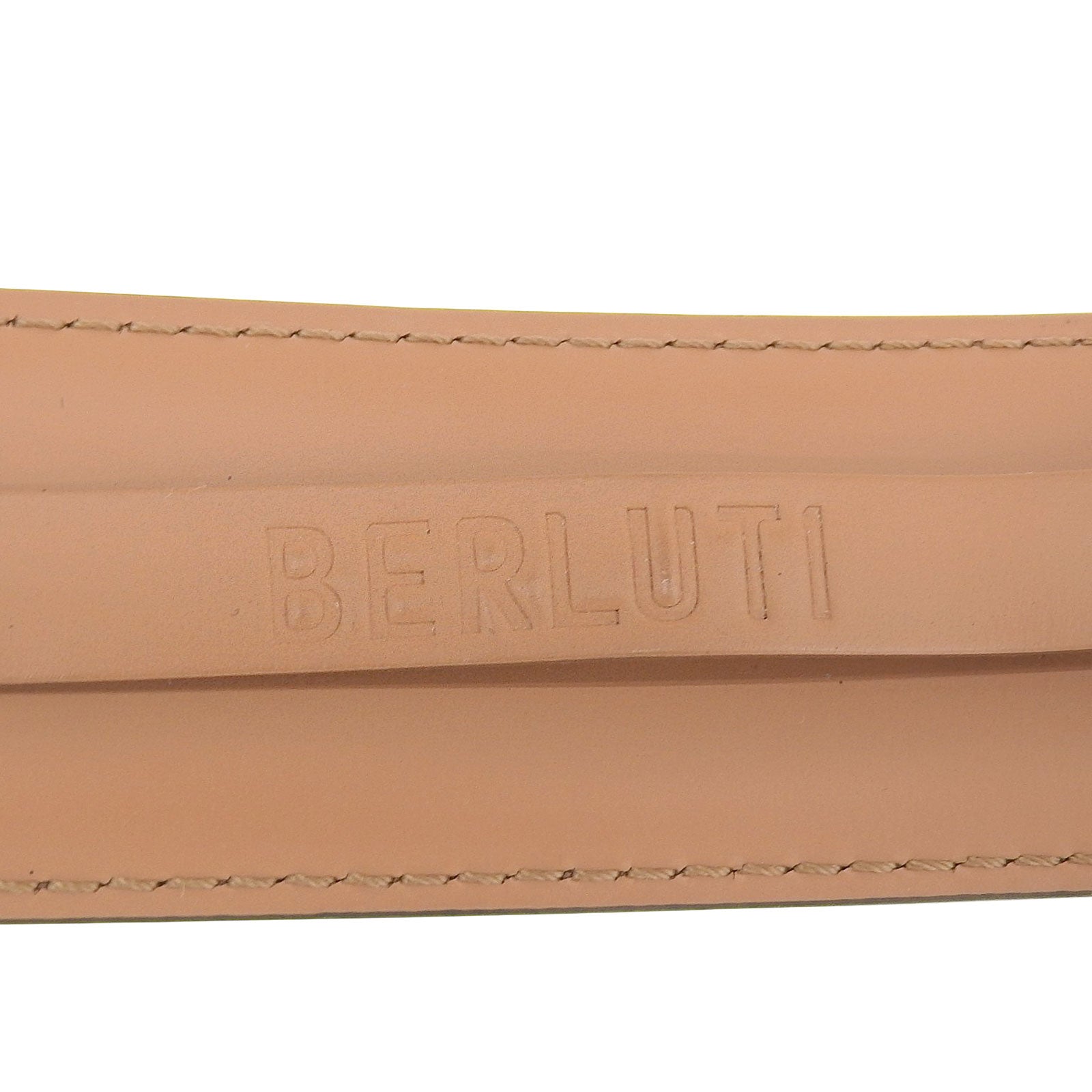 Great BERLUTI belt Brown leather mens – caro-japan