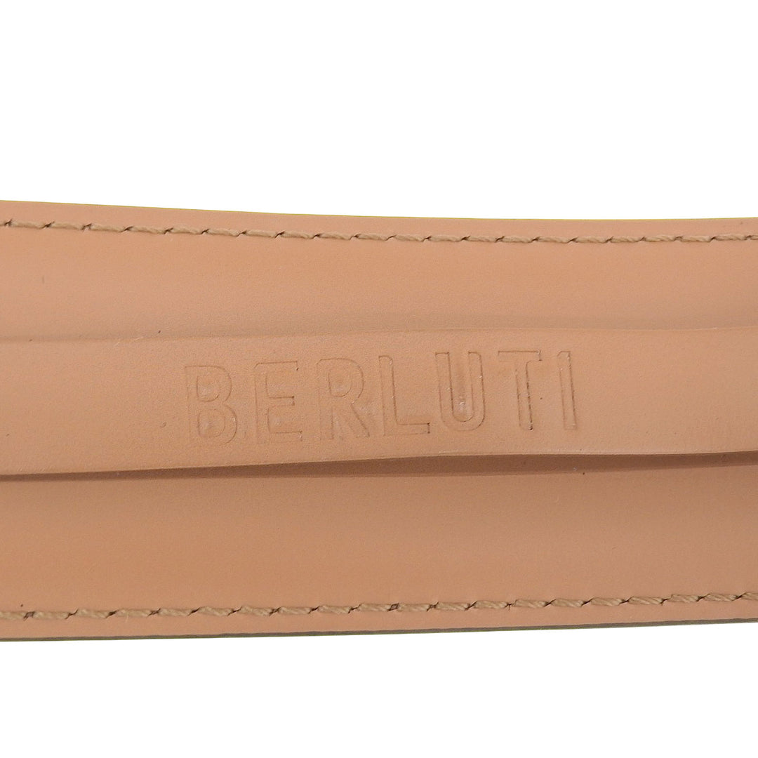 Great BERLUTI belt Brown leather mens