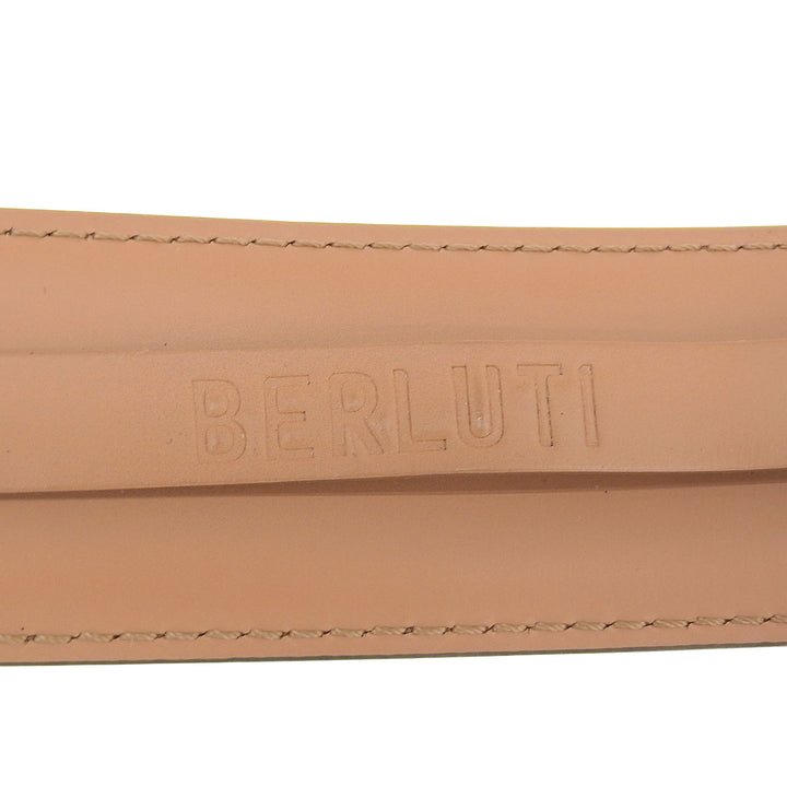 Great BERLUTI belt Brown leather mens
