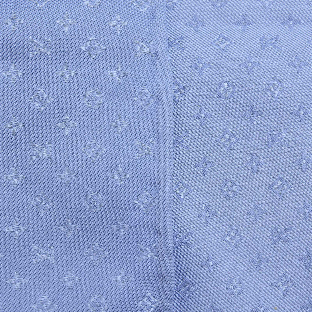 Excellent LOUIS VUITTON handkerchief blue silk mens M76266