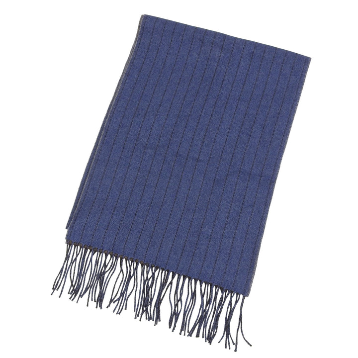 Excellent Dunhill Scarf blue cashmere mens