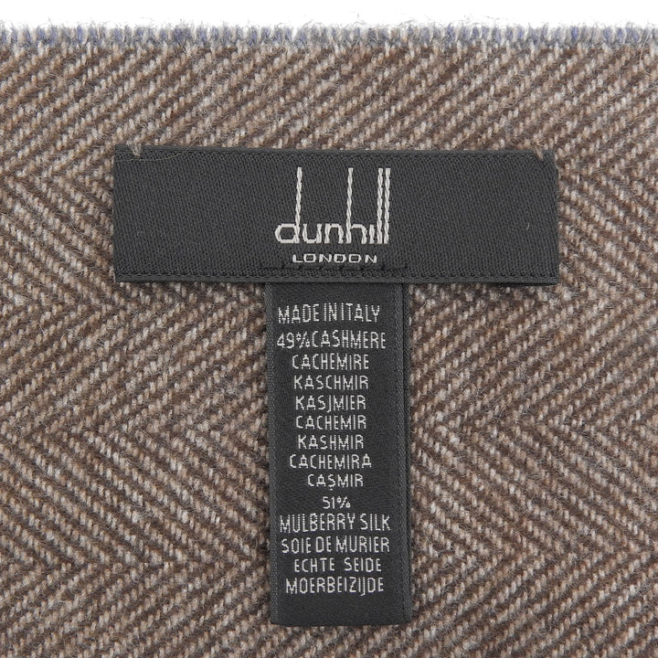 Excellent Dunhill Scarf blue cashmere mens