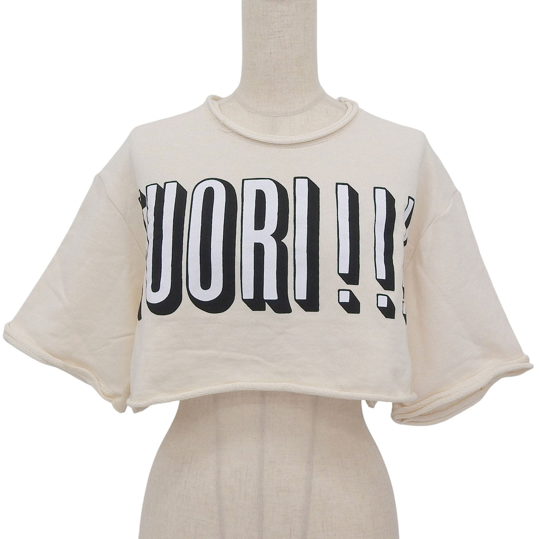 Excellent GUCCI Short sleeve shirt Ivory cotton Women S 740047