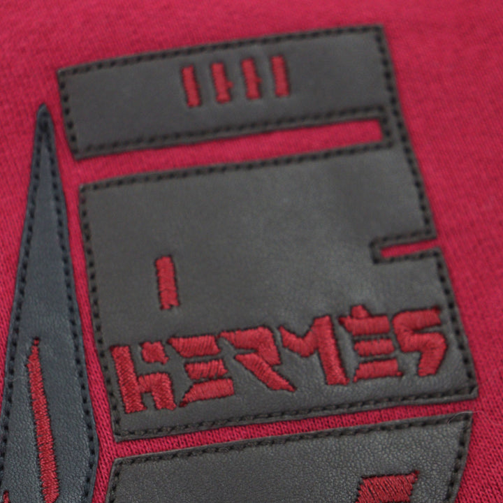 Pristine HERMES sweat Odyssee Crew neck pullover Red cotton mens XS