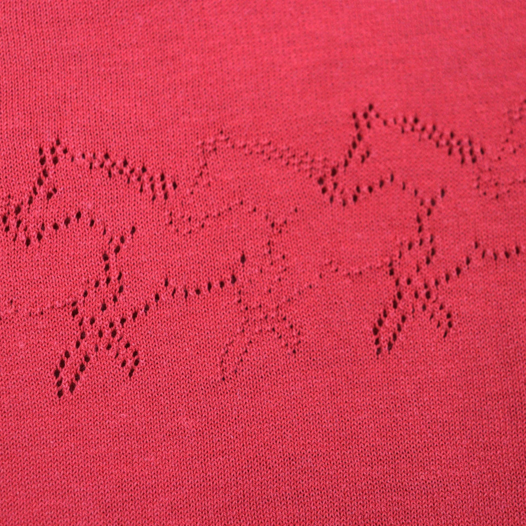 Excellent HERMES Short sleeve knit Red cotton mens S