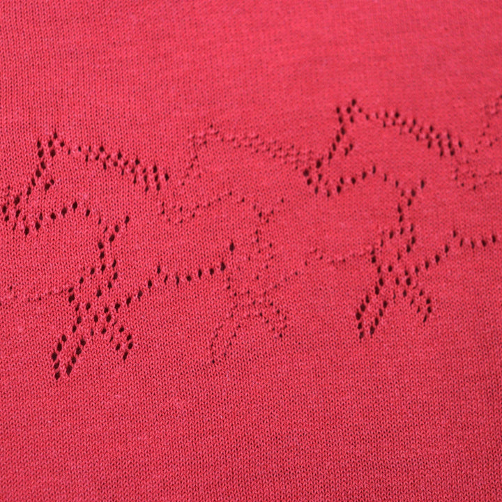 Excellent HERMES Short sleeve knit Red cotton mens S