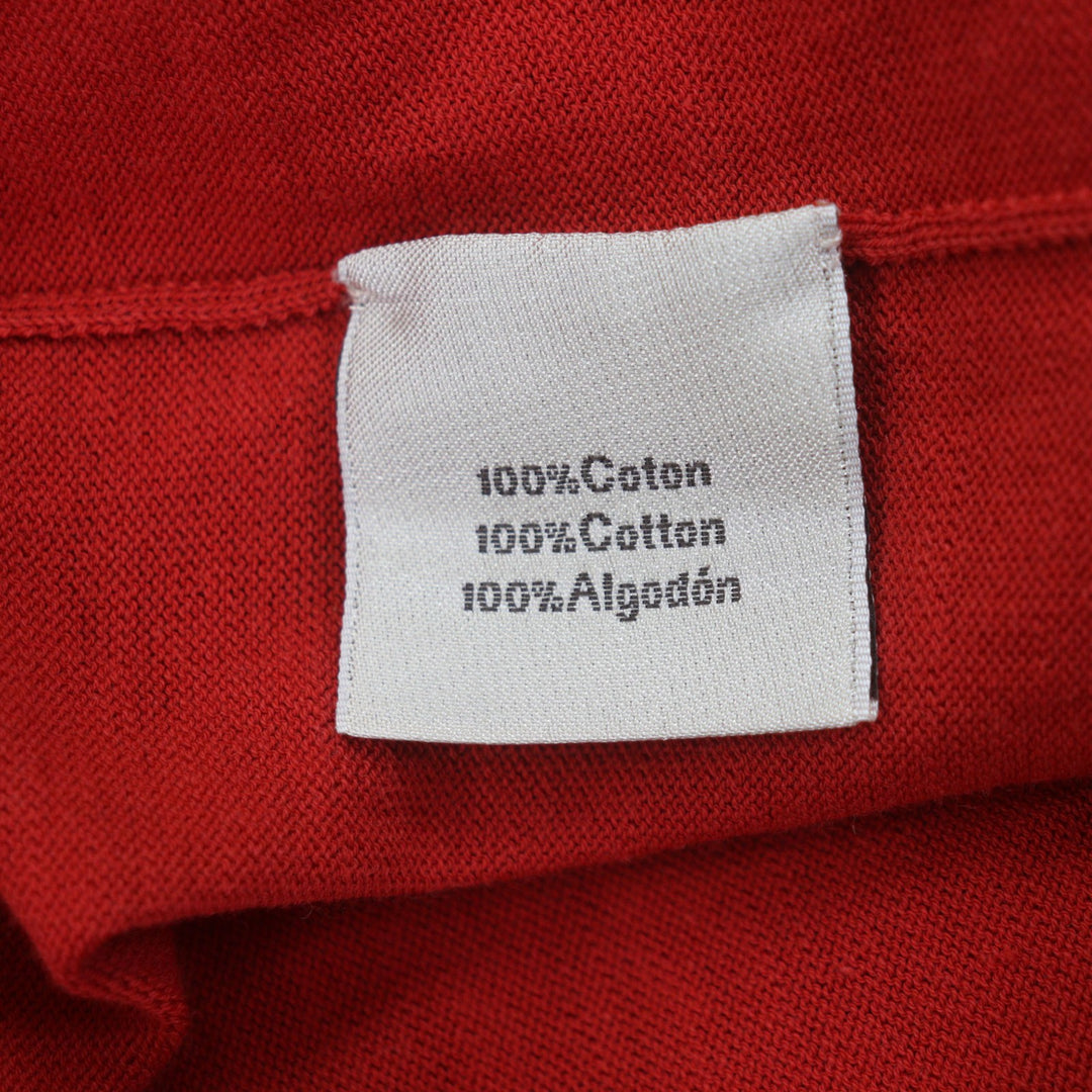 Excellent HERMES Short sleeve knit Red cotton mens S