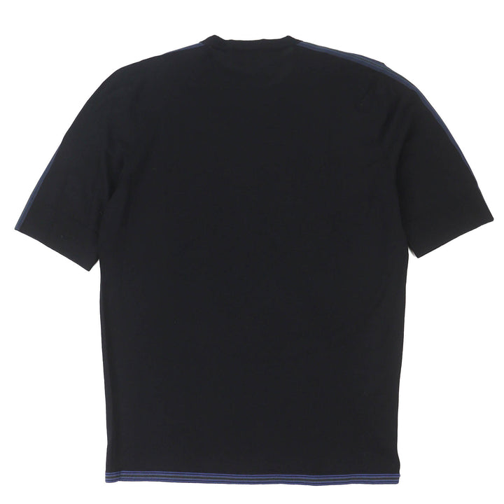 Excellent HERMES Short sleeve knit Crew neck black wool mens XS