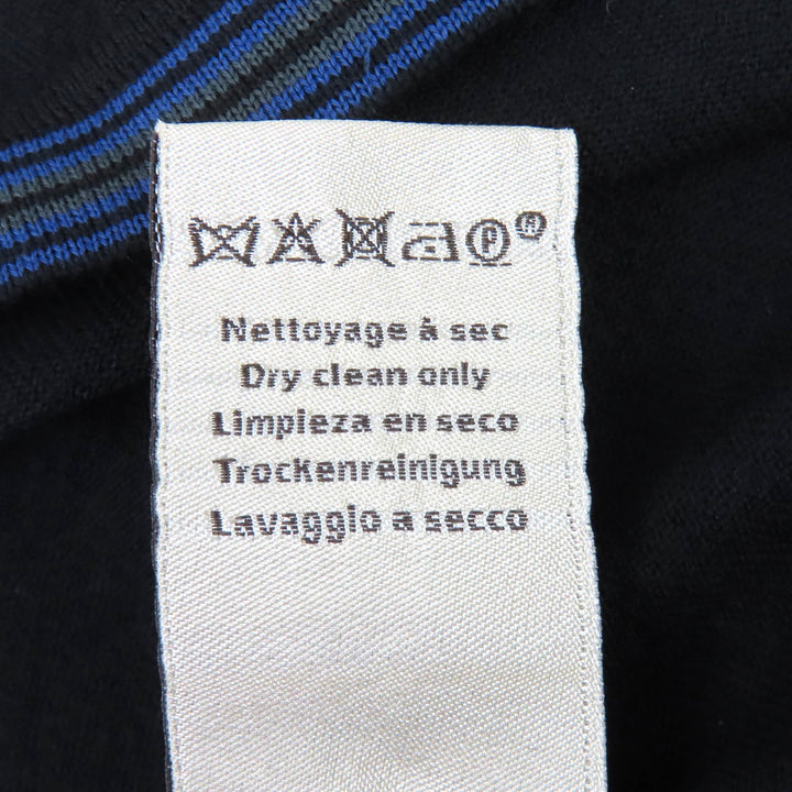 Excellent HERMES Short sleeve knit Crew neck black wool mens XS