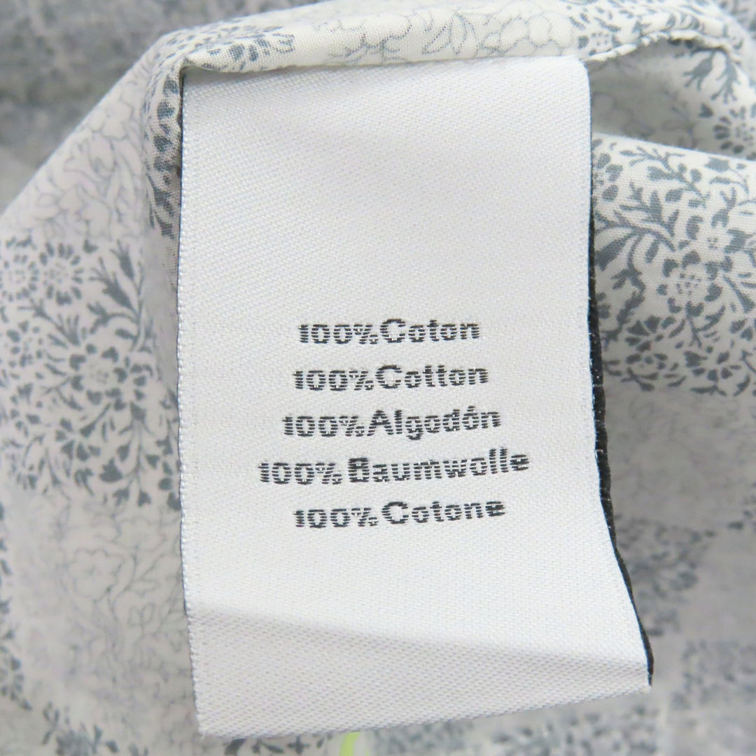 Excellent HERMES Long sleeve shirt Cuff Serie Button Chaine d'Ancre Gray 38