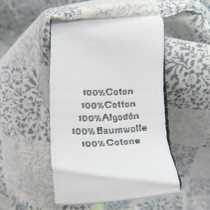 Excellent HERMES Long sleeve shirt Cuff Serie Button Chaine d'Ancre Gray 38