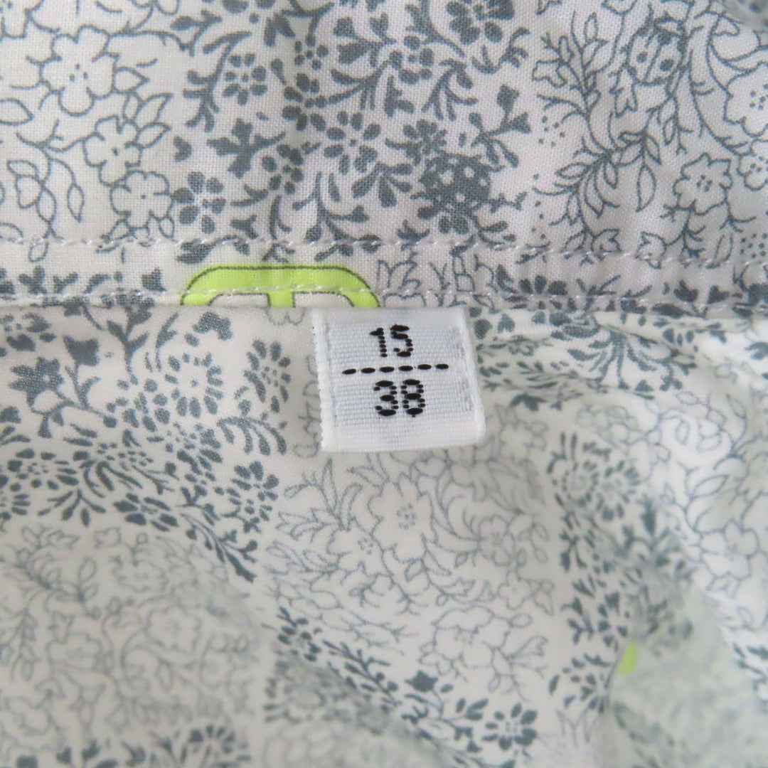 Excellent HERMES Long sleeve shirt Cuff Serie Button Chaine d'Ancre Gray 38