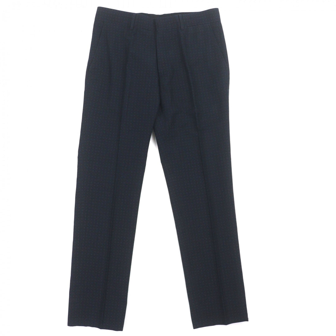 Excellent HERMES Pants full pattern slacks Navy cotton mens 38