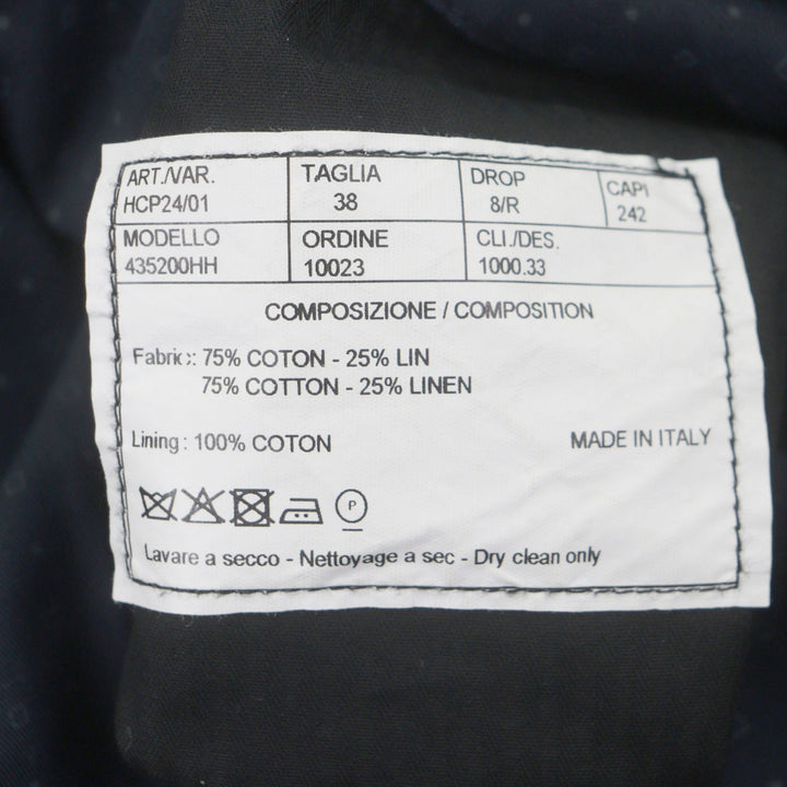 Excellent HERMES Pants full pattern slacks Navy cotton mens 38