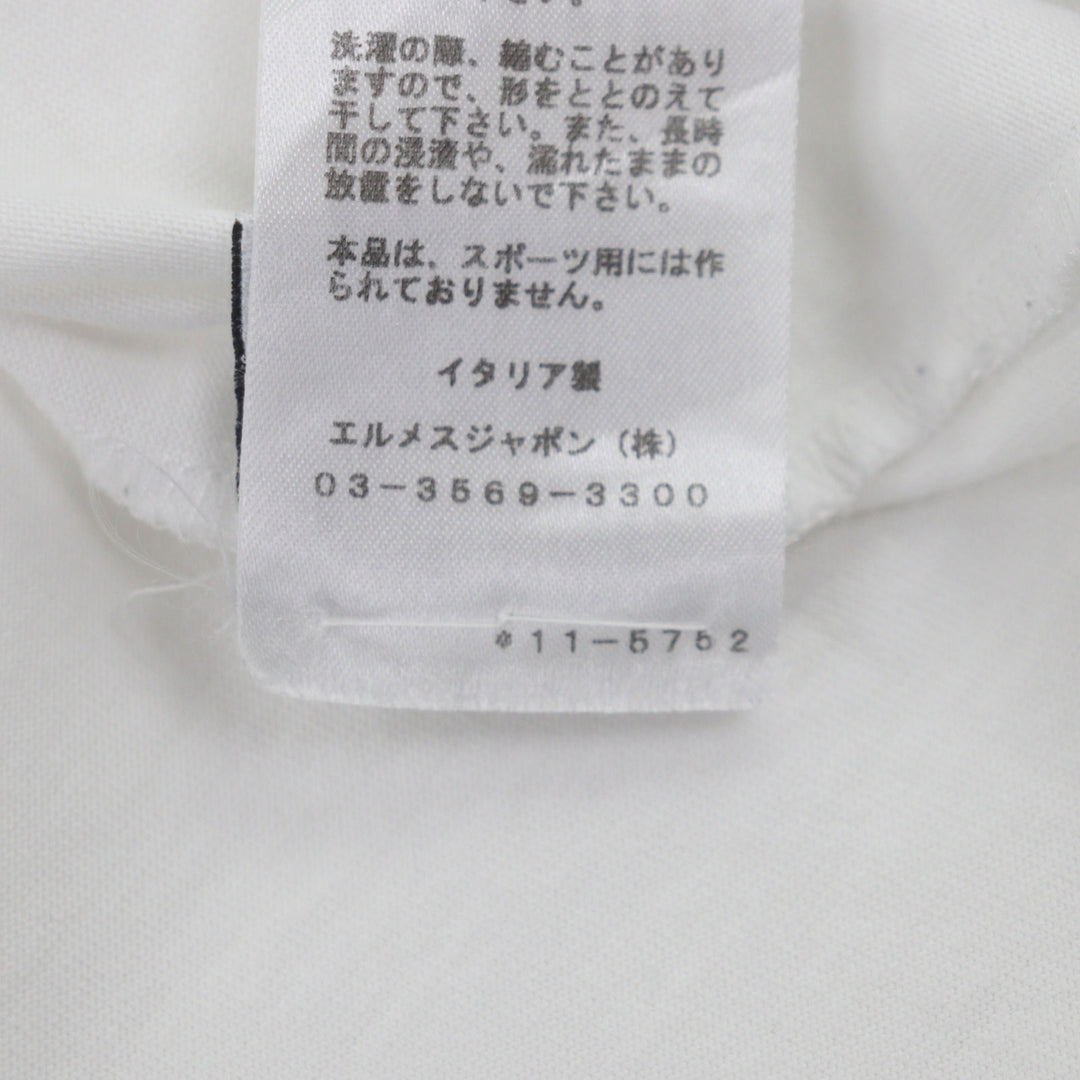 Great HERMES Short sleeve T-shirt Hello Mr. Farrier white cotton mens M