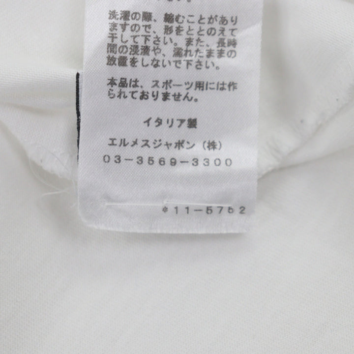 Great HERMES Short sleeve T-shirt Hello Mr. Farrier white cotton mens M
