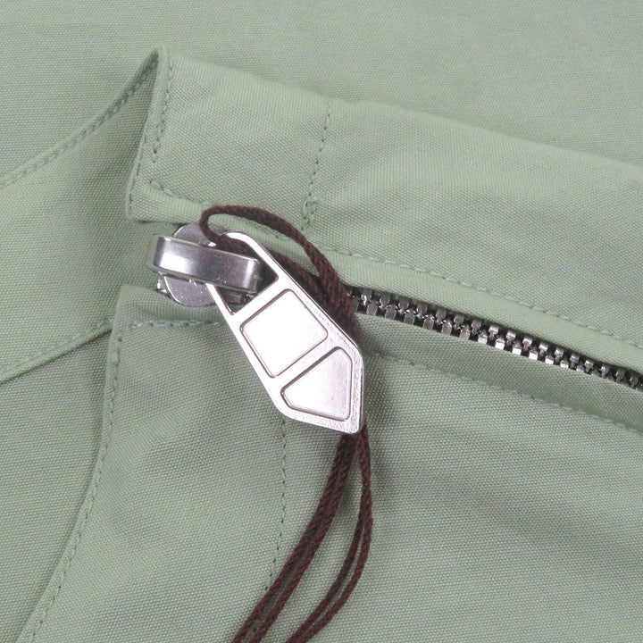 Pristine HERMES T-shirt Zip design Light green cotton mens 41