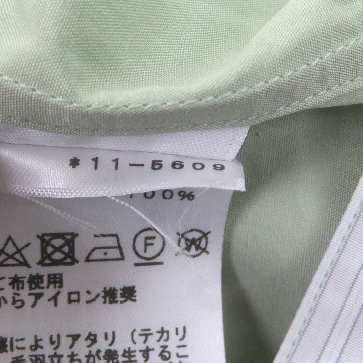 Pristine HERMES T-shirt Zip design Light green cotton mens 41