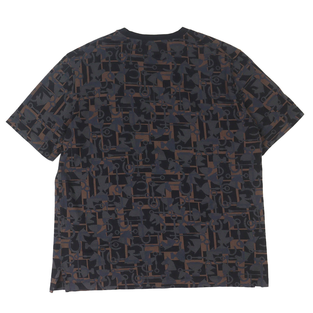 Great HERMES Short sleeve T-shirt All-over print crew neck M 20AW