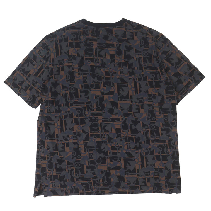 Great HERMES Short sleeve T-shirt All-over print crew neck M 20AW