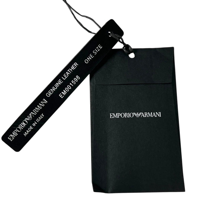 Pristine EMPORIO ARMANI belt reversible black leather mens