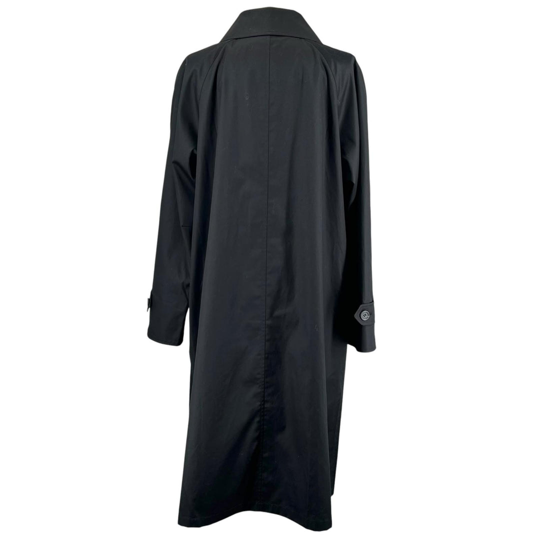 Great BURBERRY LONDON coat Nova check collar lining black cotton Women 11