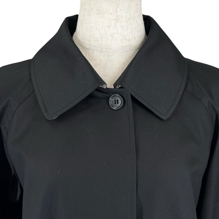Great BURBERRY LONDON coat Nova check collar lining black cotton Women 11