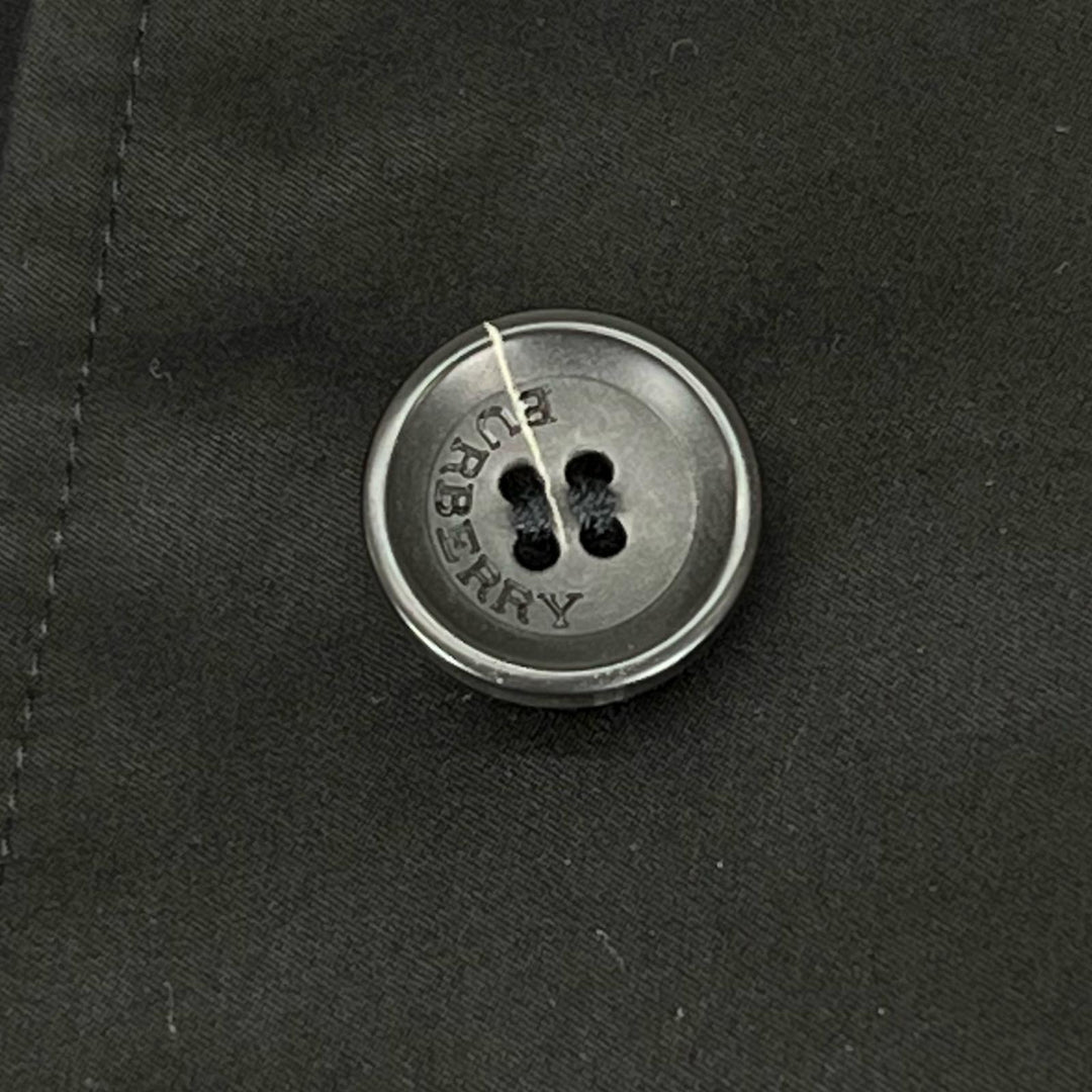 Great BURBERRY LONDON coat Nova check collar lining black cotton Women 11