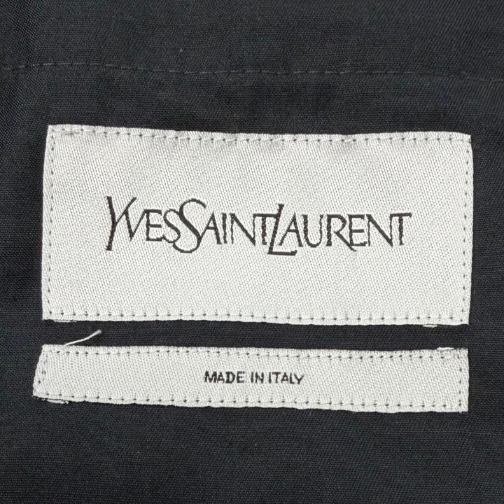 Great YVES SAINT LAURENT coat Navy cotton mens IT 46 253617