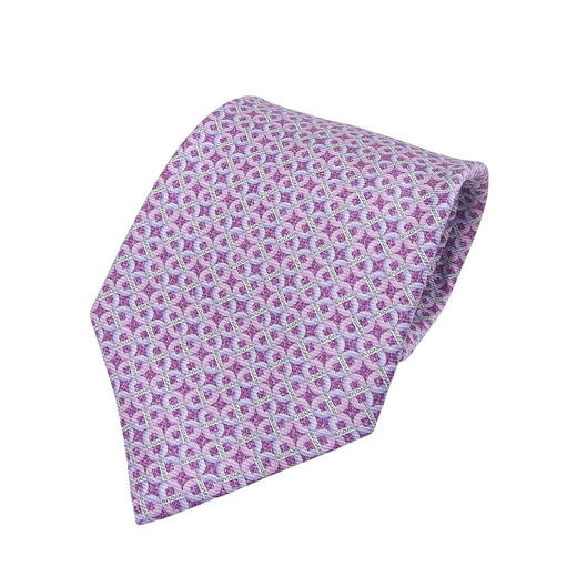 Pristine BVLGARI tie purple silk mens