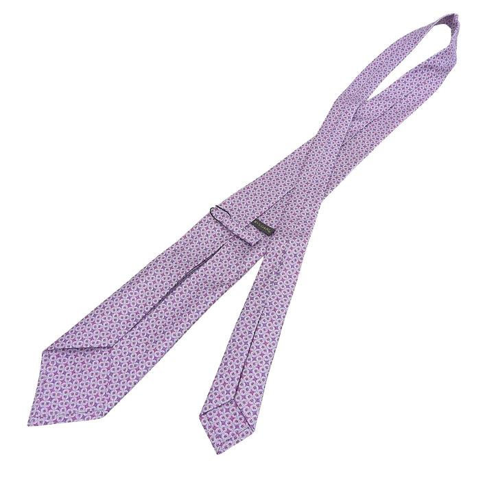 Pristine BVLGARI tie purple silk mens