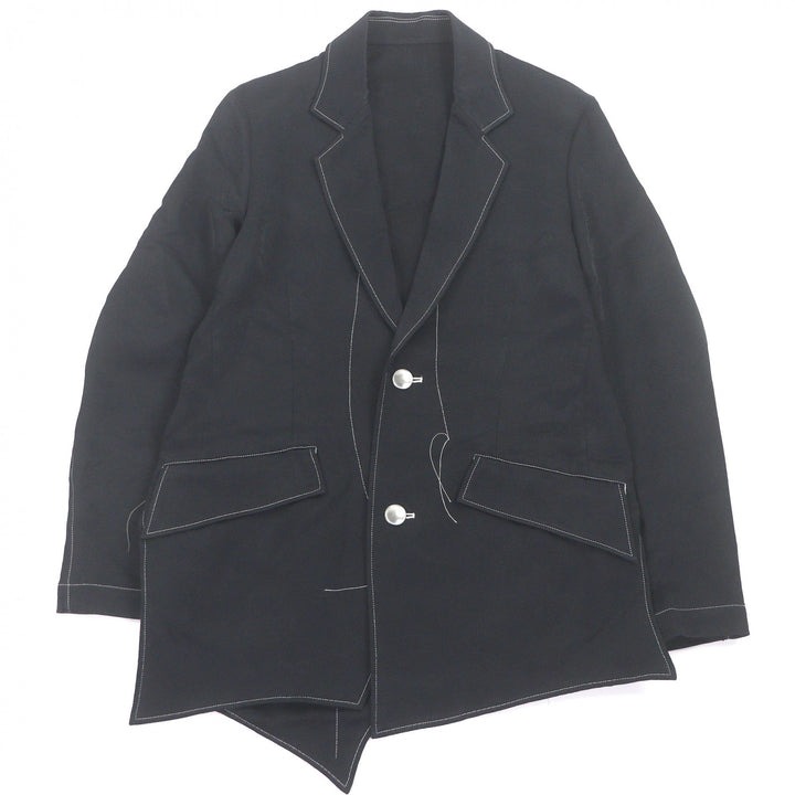 Excellent sulvam tailored jacket Stitch 2 button jacket All-over stitch design