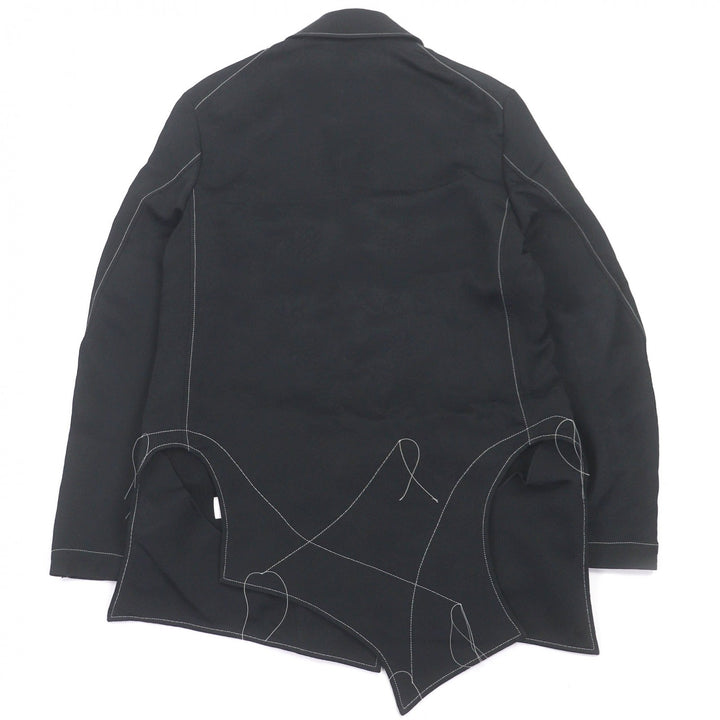 Excellent sulvam tailored jacket Stitch 2 button jacket All-over stitch design