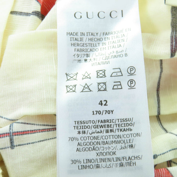 Excellent GUCCI flare skirt Nautical print long length Women 42 661553