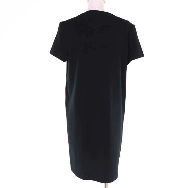 Pristine HERMES one piece H embroidered short sleeves black Women 40 4E4515DA