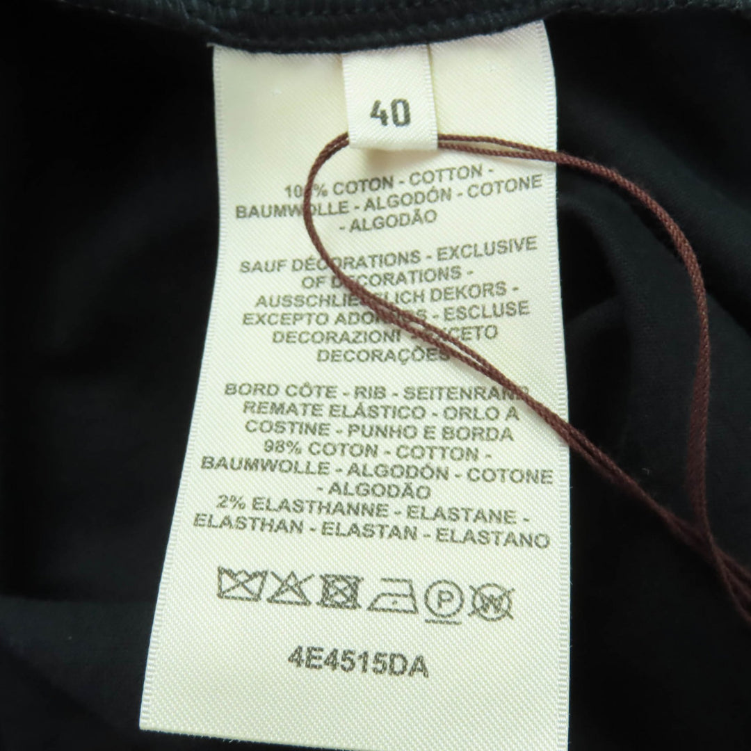 Pristine HERMES one piece H embroidered short sleeves black Women 40 4E4515DA