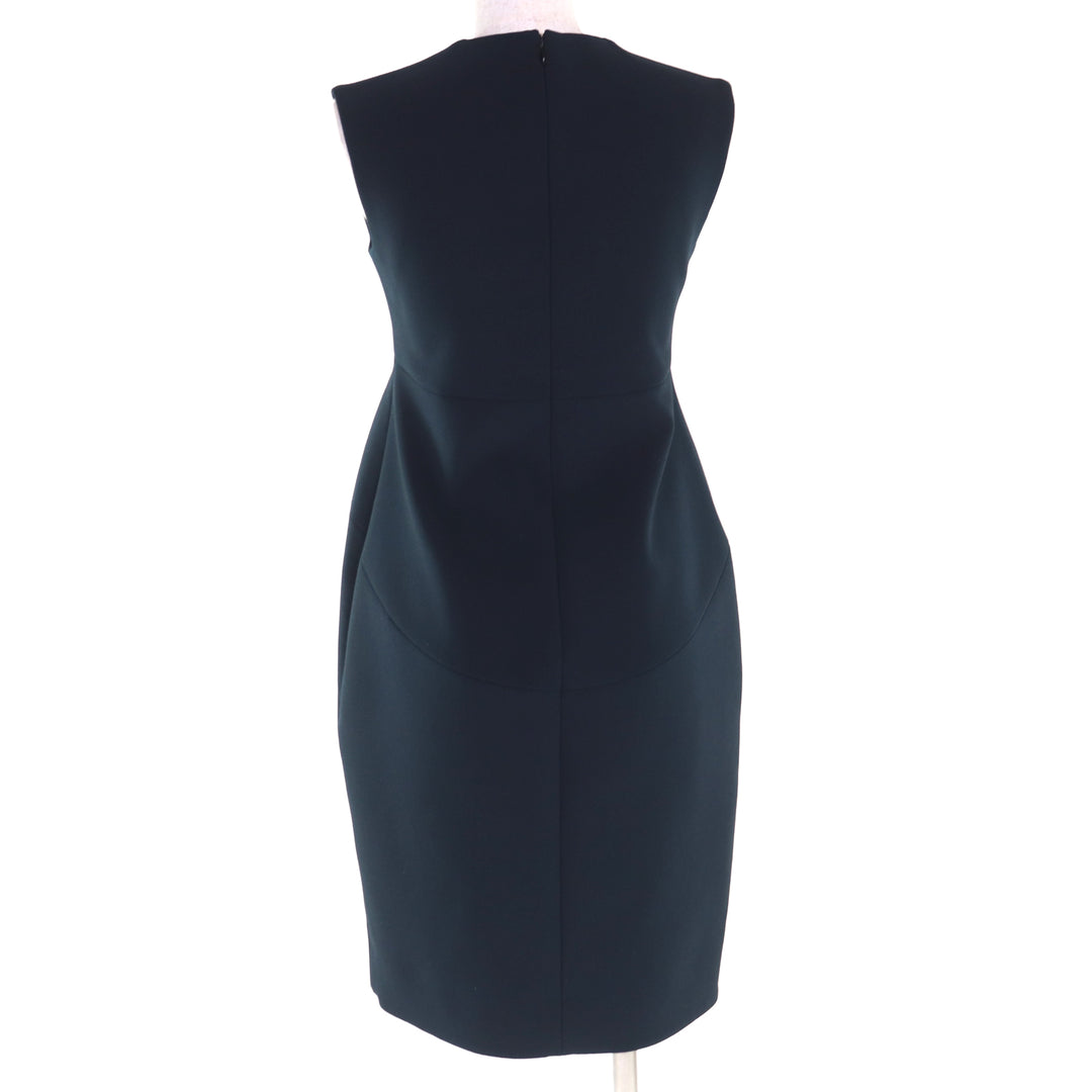 Excellent YOKO CHAN one piece Dark navy polyester Women 36 YCD-120-565